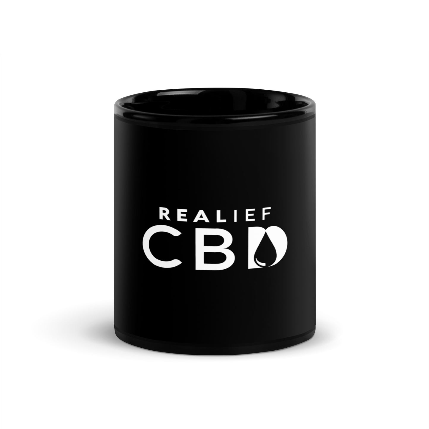 REALIEF CBD Black Glossy Mug