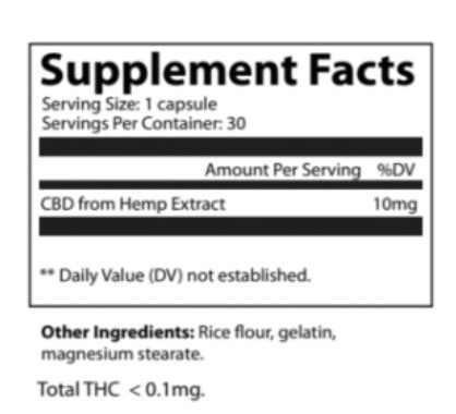 RCG CBD Capsules 300mg