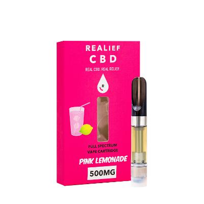 Full Spectrum Pink Lemonade Vape Cartridge 500mg’s of Cbd 1ml/1gram