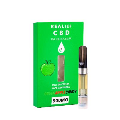 Full Spectrum Green Apple Candy Vape Cartridge 500mg’s of Cbd 1ml/1gram