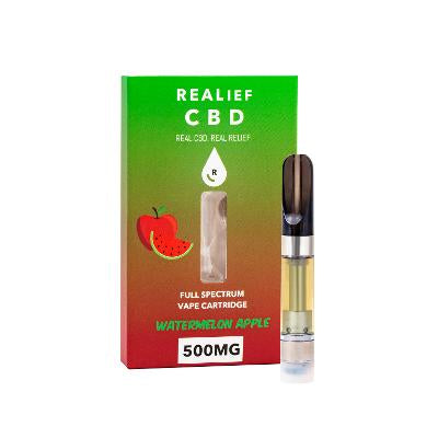 Full Spectrum Watermelon Apple Vape Cartridge 500mg’s of Cbd 1ml/1gram